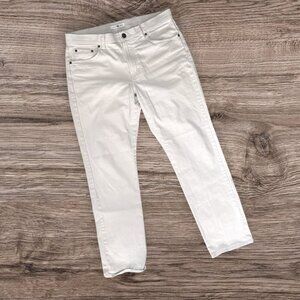 Onward Reserve Brushed Cotton Pants Mens 35x32 Light Gray Off-White Stretch